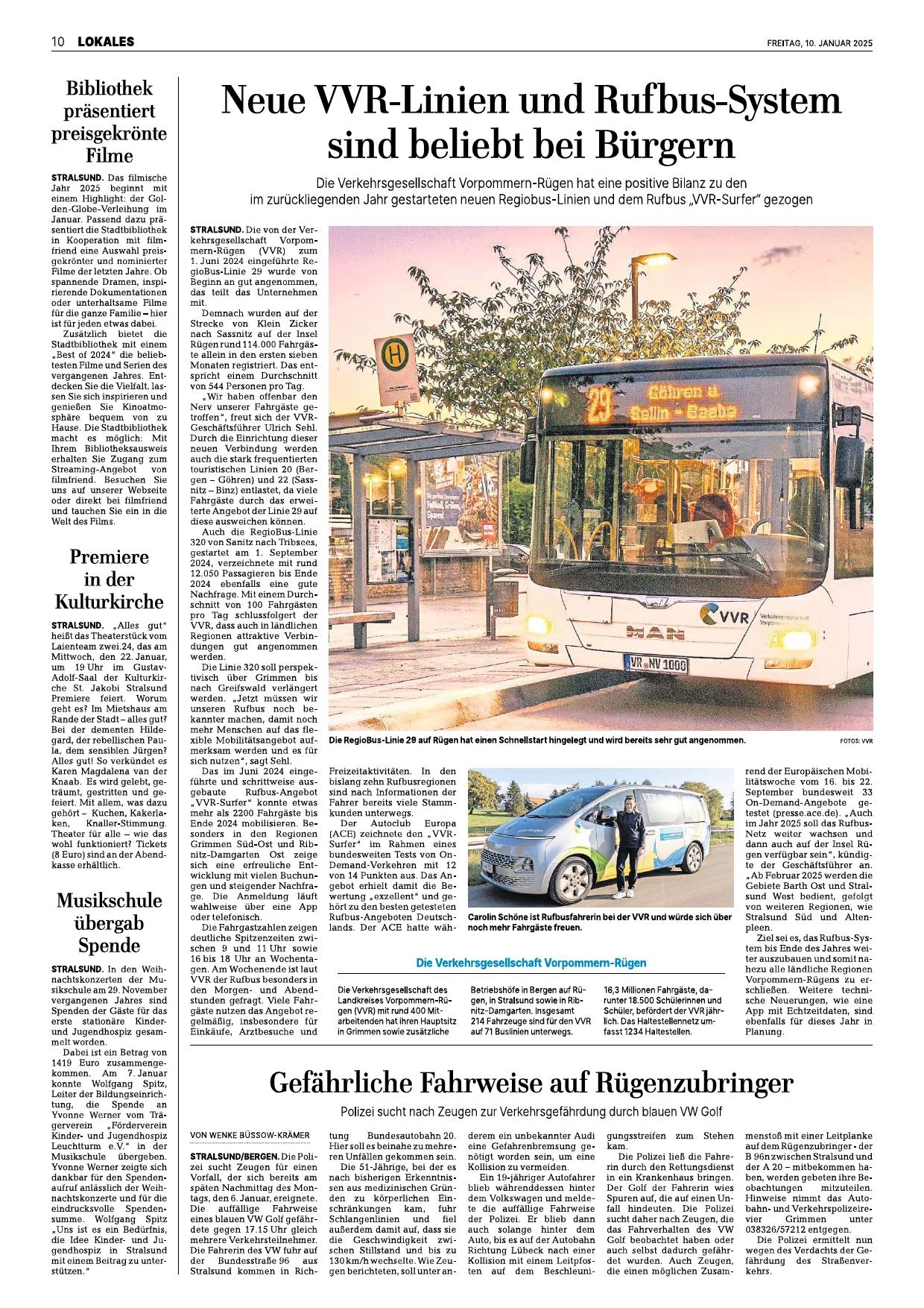 Positive Bilanz zum Rufbus 